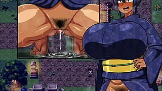 Tanned Girl Natsuki Hentai Game Ep 35 Exhibitionist Peeing Making Her Pussy Wet