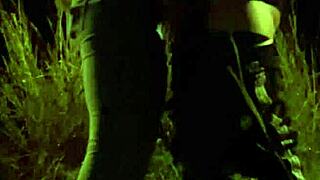 Teens Give Blowjobs And Masturbate Mutually In The Field With Watchers.