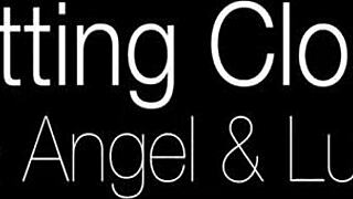 This young teen slut bends over for blowjob and tight pussy fucking with throbbing penis! 😈