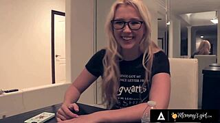 Hot Blonde's Prom Night with Dirty Stepmom!