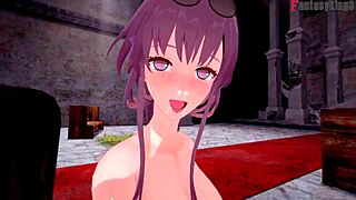 kafka ahegao in honkai star rail pov on sheer.