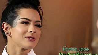 Pretty Masseuse Scissoring In Nuru Massage Session