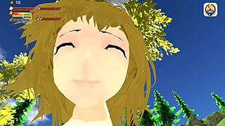 In this 3D game, female centaur dominates with stamina in sex.