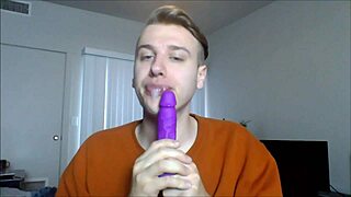 Twink Sucking Cock With Dildo In POV