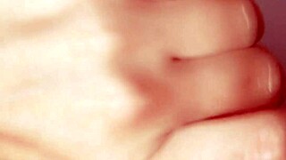 Blonde teen takes cum in mouth during hot POV.