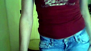 naughty blonde teen tapes her cute ass teasing on webcam 😘