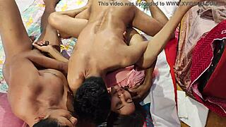 Watch this full HD threesome with Bengali girl.