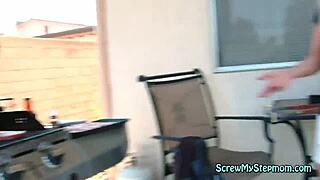 Neglected Milf Fucks Stepson with Big Tits and Piercing 😈