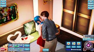 blue haired beauty gets fucked silly in a wild session