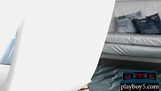 ana rips off her clothes for playboy