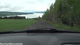 Sweet hitchhiker girl gets spanked hard and fingered roughly in a car. Her shaved pussy takes outdoor punishment!