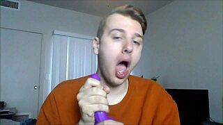 Twink Sucking Cock With Dildo In POV