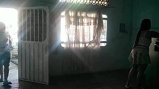 my neighbor has weird tastes, but i never thought she liked women too, and she's so good at licking pussies