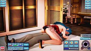 blue haired beauty gets fucked silly in a wild session