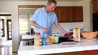 Alexis Adams Plays With Friend's Toy.