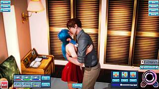 blue haired beauty gets fucked silly in a wild session