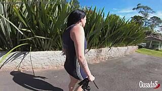 manuella muller gets fucked by big bambu and sandro lima behind cameras.