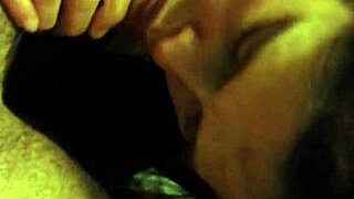 Amateur wife gives blowjob and licks ass in homemade video.