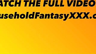 super HORNY step SIS makes STEP BRO CUM three TIMES with CUMSHOTS and CREAMPIE