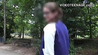 Teens with big tits do first porn casting