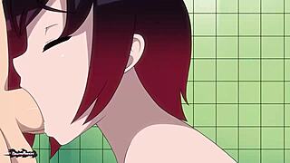 Rose after the workout in 3d cartoon anime hentai