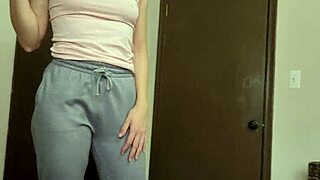 teasing strip leads to reverse cowgirl orgasm