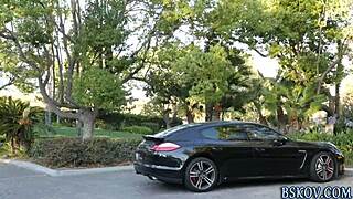 elles tits get cumshot after handjob and fingering