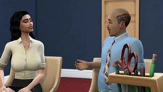 Boss Fucks Secretary with Big Tits in 3D