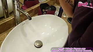 german ex-girlfriend gives blowjob in homemade video