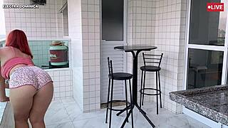 i hired this latina employee who shakes her huge ass in short shorts to provoke me