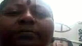 indian milf wife with big tits showing off her boobs