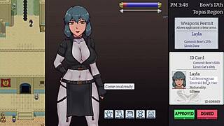 Fucking those WOMEN at the BORDER POST, getting CUM all over big tits