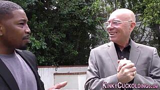 I jizzed in an interracial threeway as a cuckold