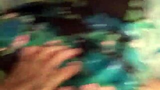 Emo girlfriend bent over for doggystyle in the room while friends are out