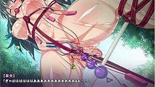 Busty JD Bound In Outdoor Gangbang Game