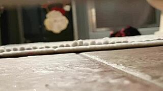 Wife caught masturbating pussy to orgasm by voyeur