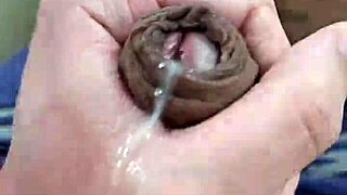 Brazilian twink jerks off and cums for neighbors to see. Exotic cutie shows off big tool in amateur clip.