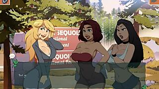 anime girls lick pussy in the park 😏