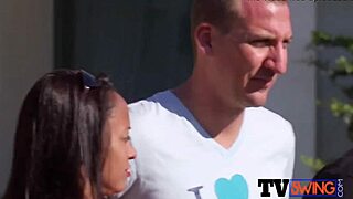 american couples hose each other down while having steamy pre party foreplay