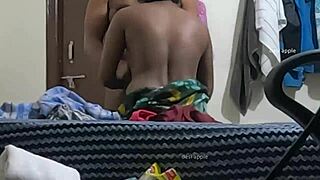 Young Indian woman gives her father a blowjob