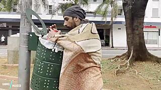 Well-Endowed Homeless Guy Fucked On Street