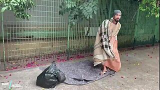 Well-Endowed Homeless Guy Fucked On Street