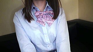 Shaved Japanese Amateur Hitomi Kamei In Uniform Cosplay Gets Fucked Hard By Big Cock