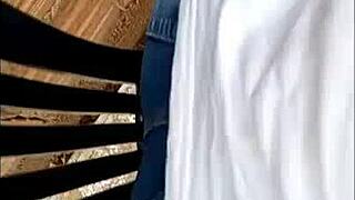 Young Teen Neighbor In Lingerie Provokes With Anal Pen Play Outdoors!