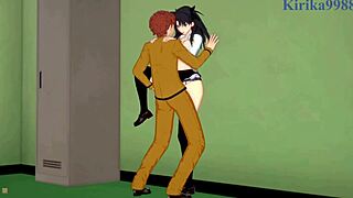 Saber and rin tohsaka fucked intensely by shirou emiya in hentai!