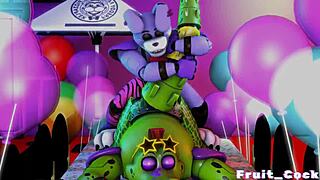 Feeling the intense passion in FNAF credit fruit cock with gay action