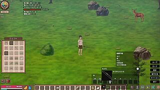 Mad island gameplay part 2, building cages to increase girls' affection, aiming for wall butt survival.