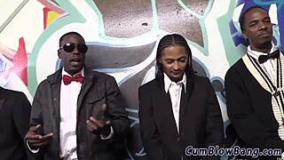 Petite Teen Intensely Sucks Massive BBCs in Wild Blowbang