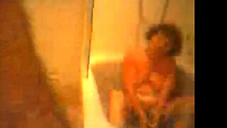 italian amateur enjoys a relaxing bath with a friend