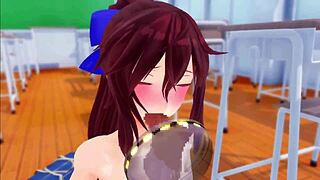 fantia hentai girl uses toys outdoors in suggestive scene